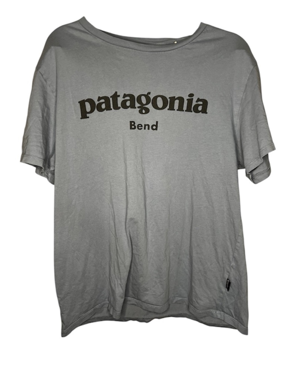 Patagonia Bend Oregon Daily Tee Blue Gray Logo Unisex T-shirt - Picture 2 of 6